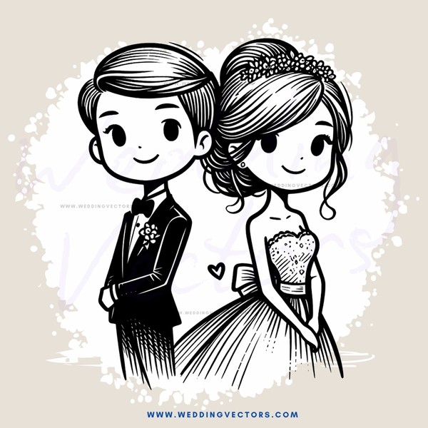 couple's portrait in black and white