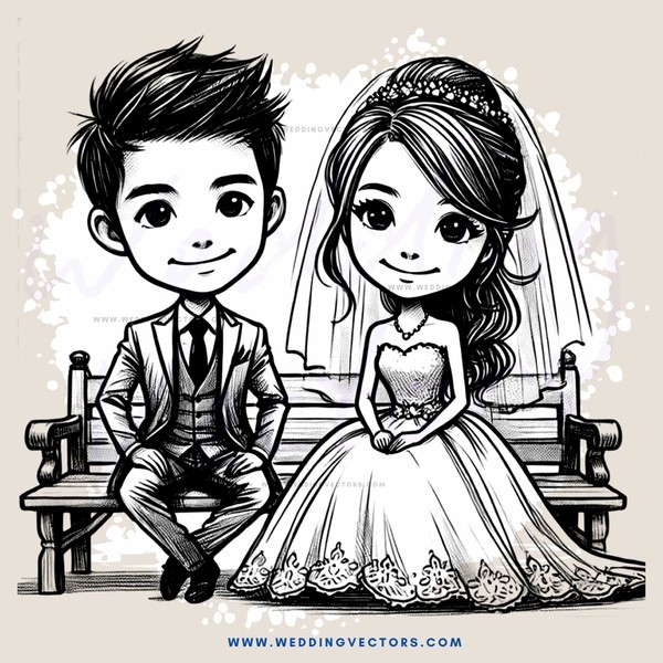 a boy and girl sitting together