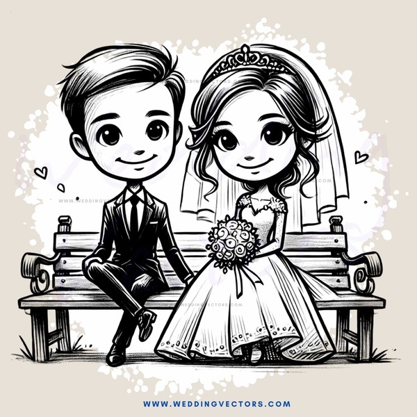a young couple sitting on a bench