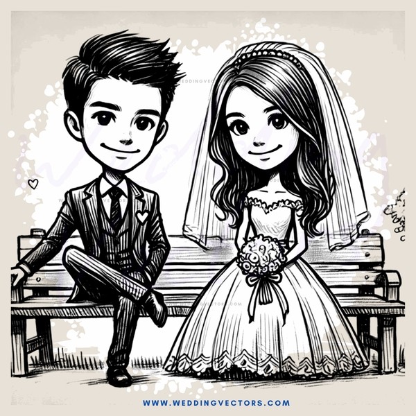 a young couple sitting on a bench