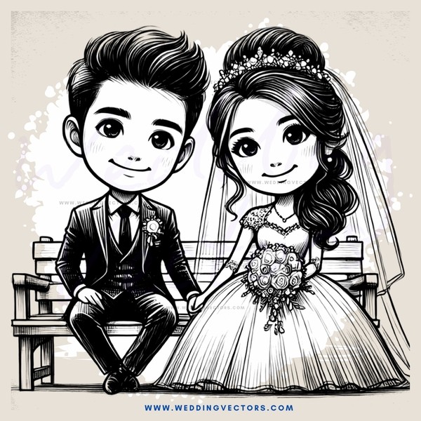 a boy and girl sitting on bench