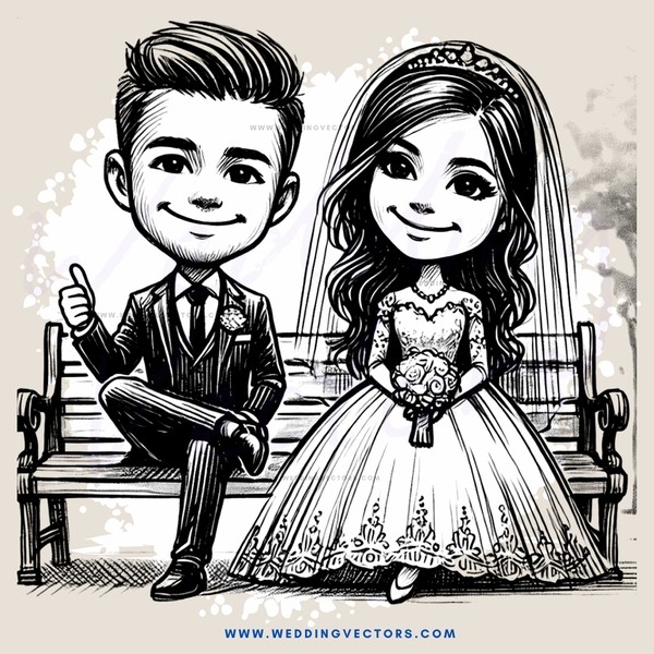 engagement picture on bench