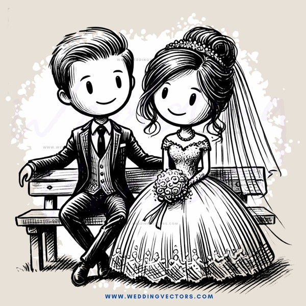 engaged couple on bench