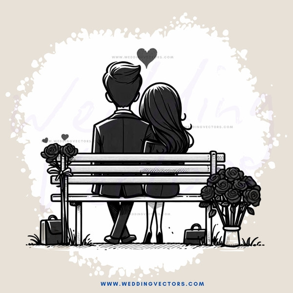 a romantic scene with roses and love