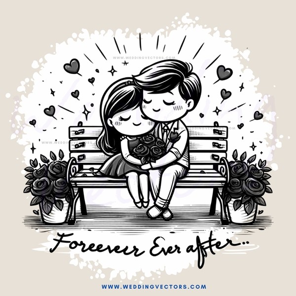 forever after kissing couple