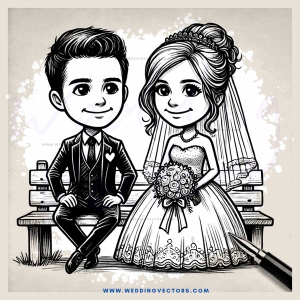 a boy and girl sit on a bench