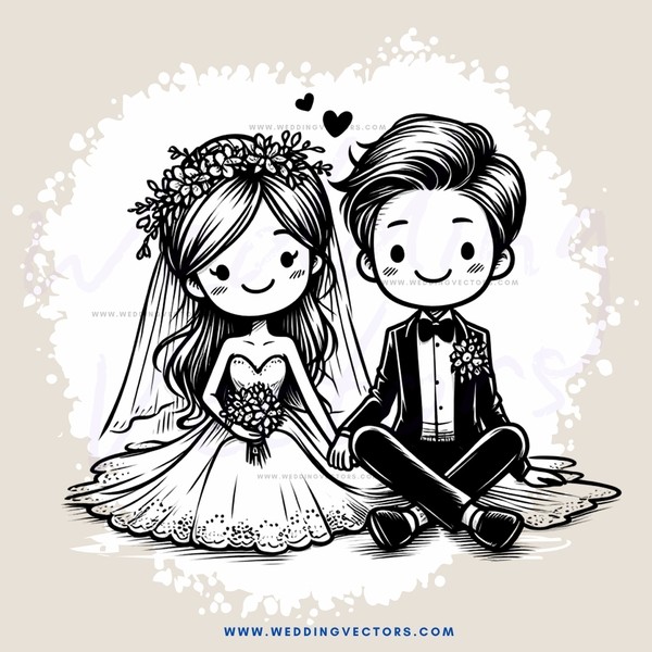 bride and groom sitting on ground holding each other