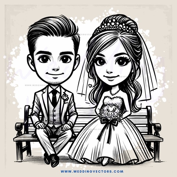 a couple sitting on a bench with flowers