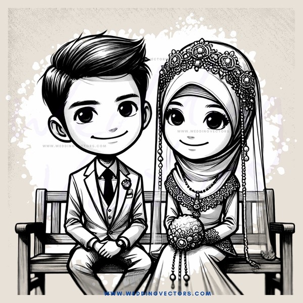 groom and bride smile at each other before marriage