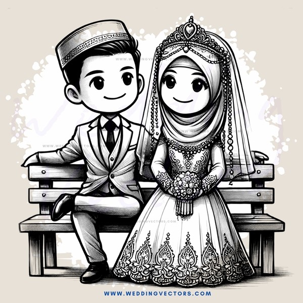 a man and woman sit on a bench