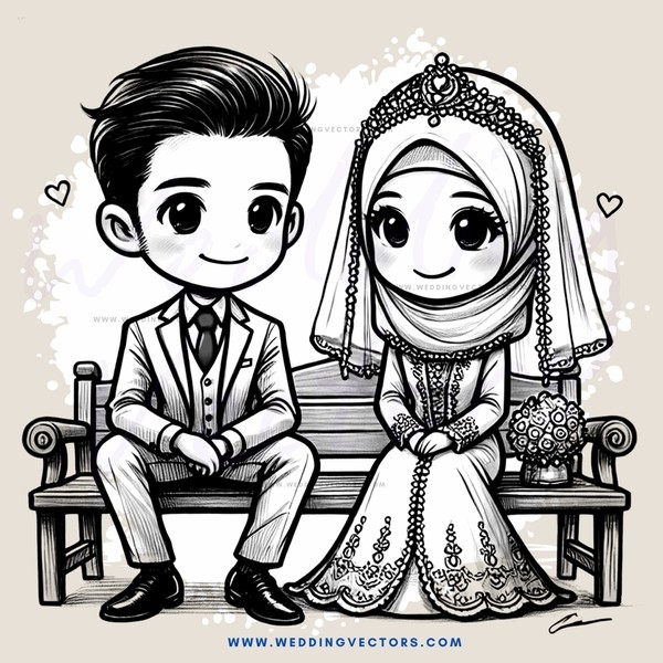 wedding engagement couple posing on bench