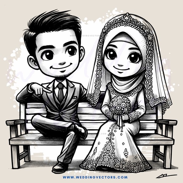 a man and woman sitting on a bench