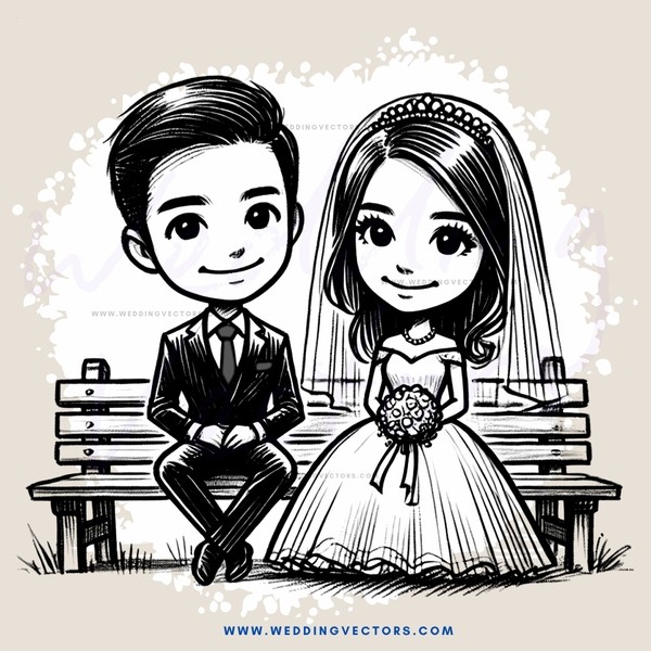 a young couple sitting on a bench
