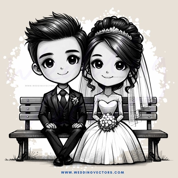 a boy and girl sitting on a bench