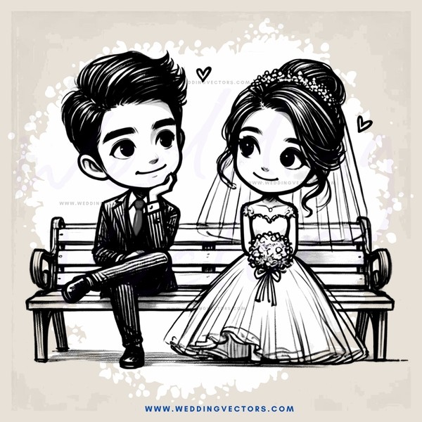 a couple on a bench