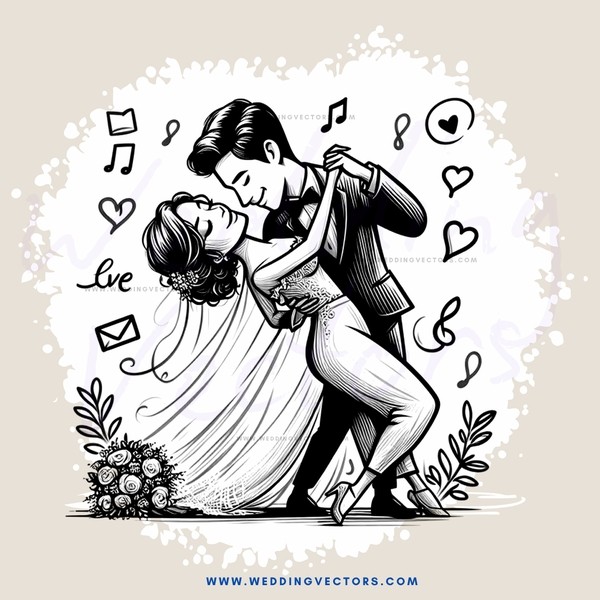 honeymoon romance in black and white