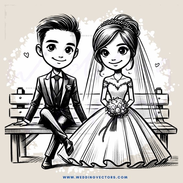 couple sitting on bench