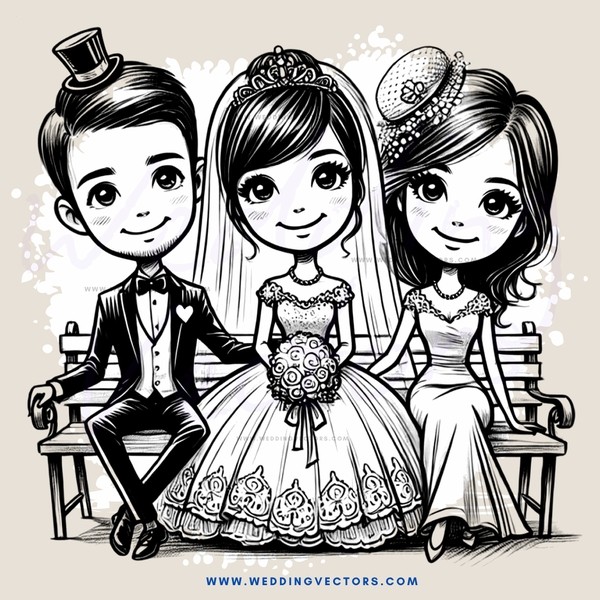 a family sitting on a bench