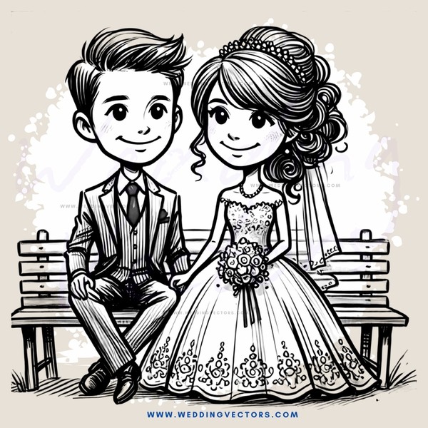 couple sitting on bench smiling