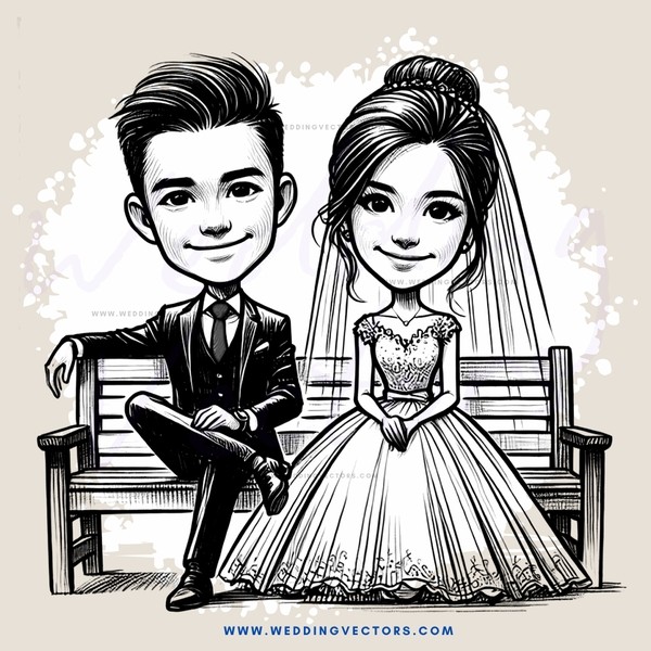 a young man and woman sitting on a bench