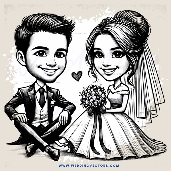 a wedding couple posing for their picture