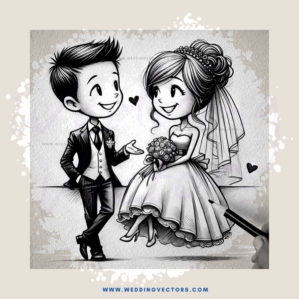 a boy and girl sitting together in black and white