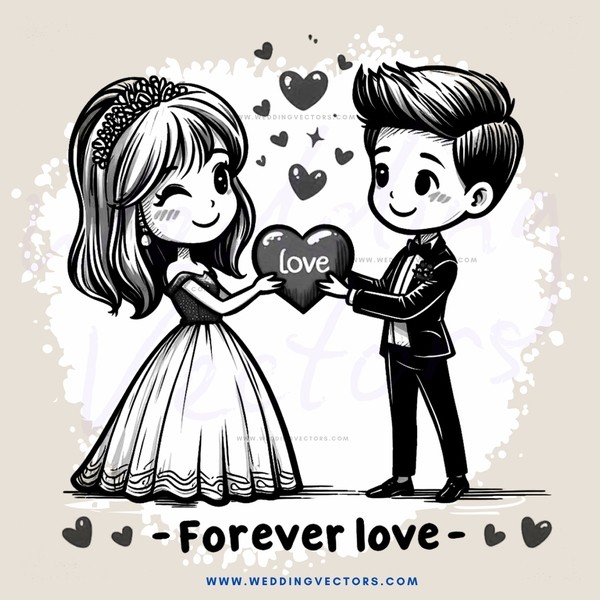 forever love - cartoon poster