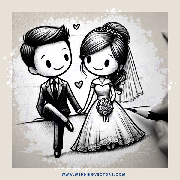 a bride and groom