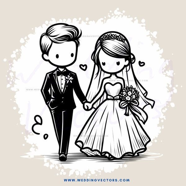 engagement photo with bride and groom in black and white