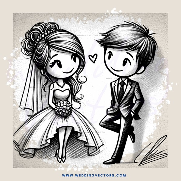 bride and groom happy pairing
