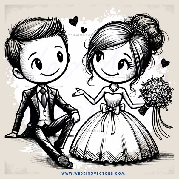 a boy and girl sitting together with flowers