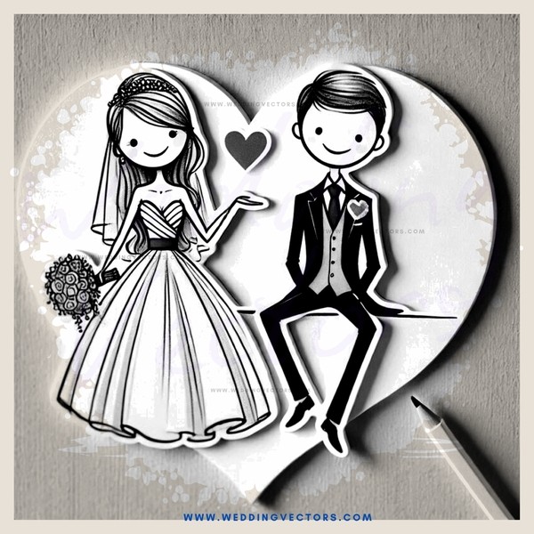 hearts and weddings