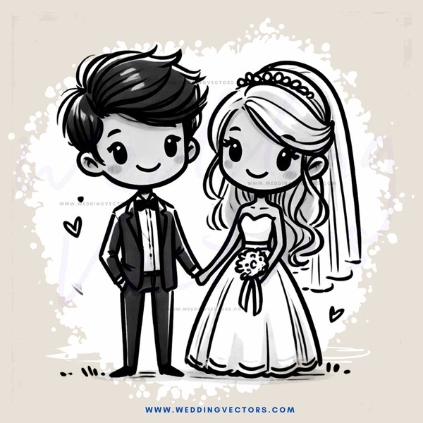 a boy and girl holding hands