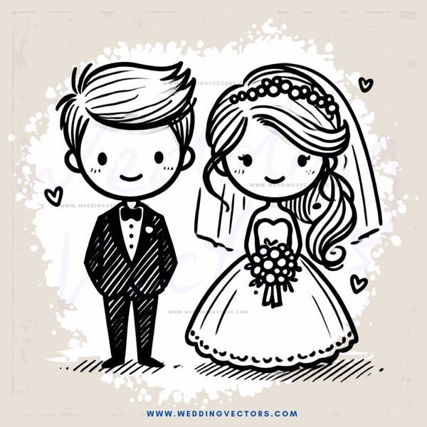 wedding cartoon image