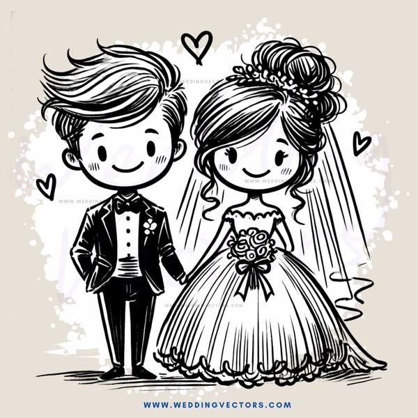 couple on their wedding day