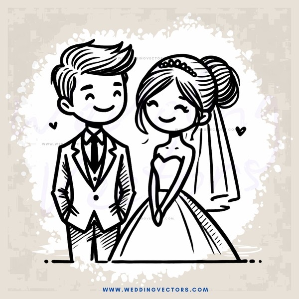 a couple in formal wear posing for their picture