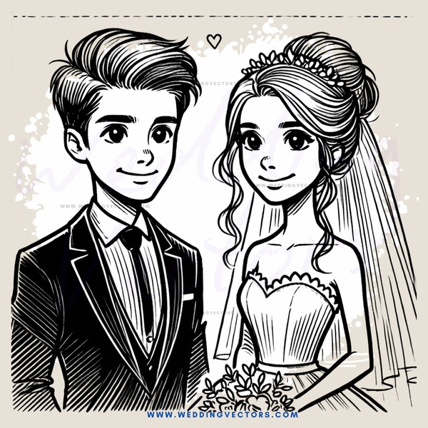 a couple holding flowers and rings