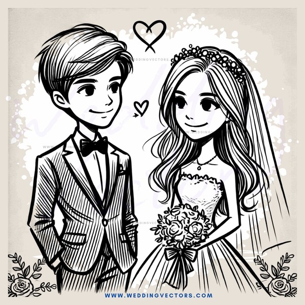 love story in black and white