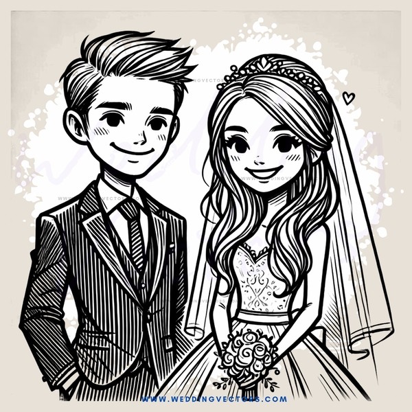 a bride and groom pose for their wedding picture