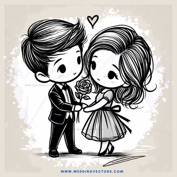 a couple hugging with roses