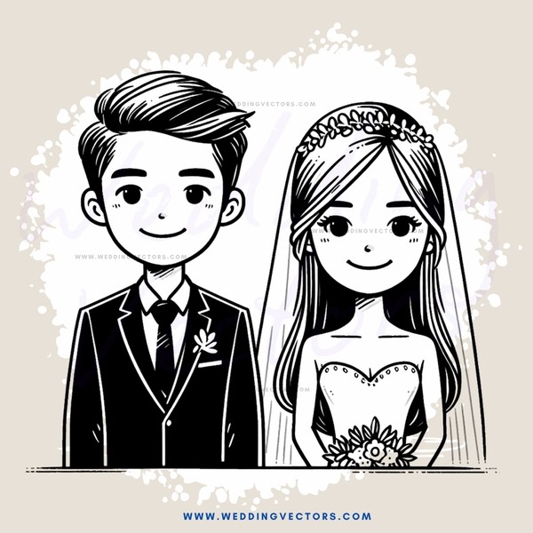 a bride and groom's picture