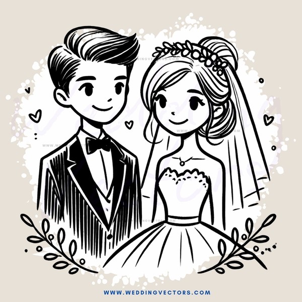 wedding couple portrait