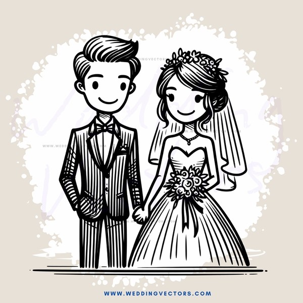 a bride and groom's picture