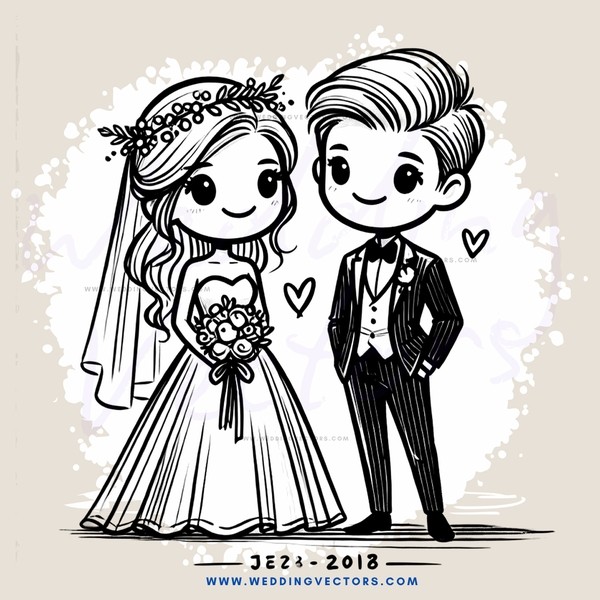 groom and bride poster
