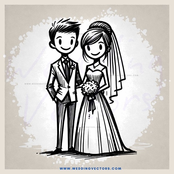 clip art wedding couple