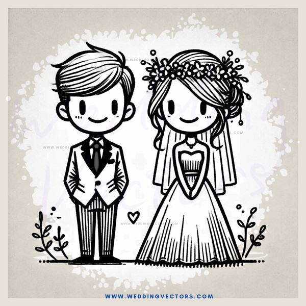 two people getting married