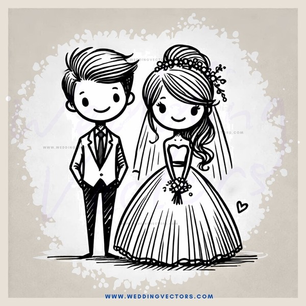 couple on their wedding day