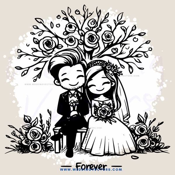 forever wedding portrait