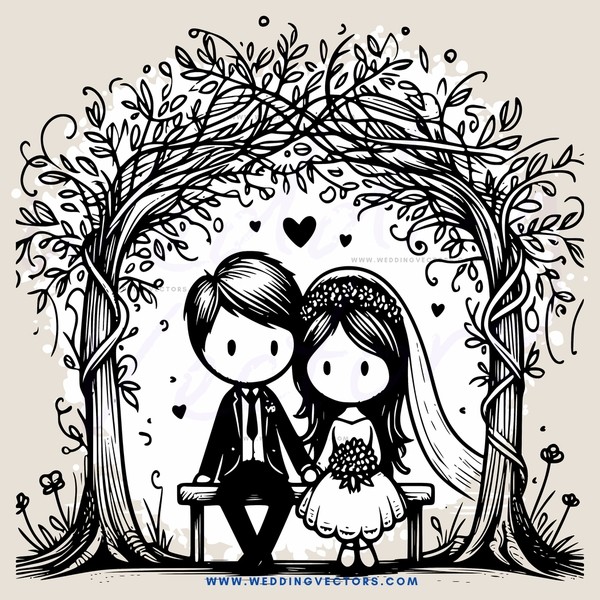couple under an arch with flowers on it