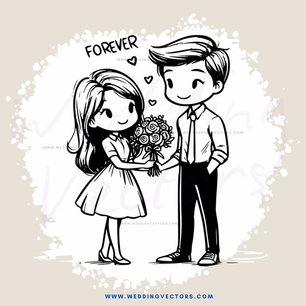 a boy and girl hugging with words from forever